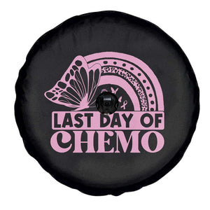 Breast Cancer Chemotherapy Spare Tire Cover Last Day Of Chemo Pink Ribbon TS09 Print Your Wear