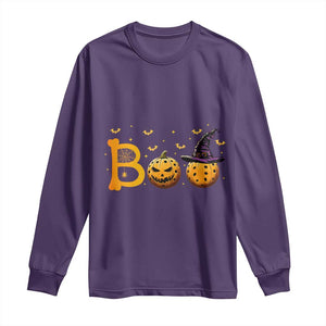 Halloween Pickleball Long Sleeve Shirt Boo Pickle Ball Witch Pumpkin TS09 Purple Print Your Wear