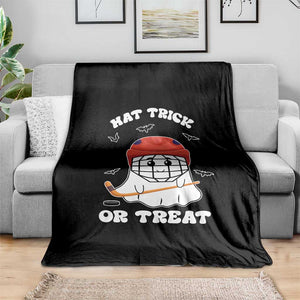 Halloween Hockey Throw Blanket Hat Trick Or Treat Ghost Player TS09 Print Your Wear