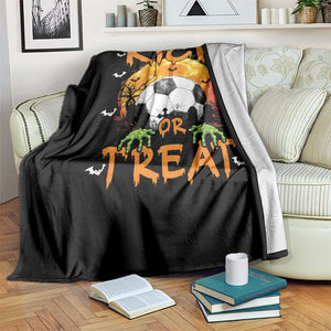 Halloween Soccer Throw Blanket Kick Or Treat Spooky Season TS09 Print Your Wear