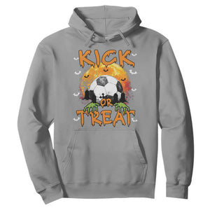Halloween Soccer Hoodie Kick Or Treat Spooky Season TS09 Sport Gray Print Your Wear