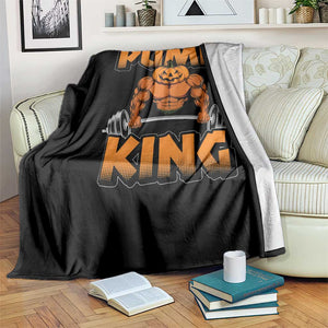 Funny Halloween Gymer Throw Blanket Pump King Gym Workout Pumpkin TS09 Print Your Wear