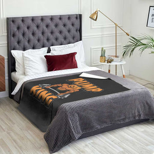 Funny Halloween Gymer Throw Blanket Pump King Gym Workout Pumpkin TS09 Print Your Wear