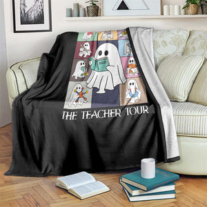 Science Teacher Halloween Throw Blanket Spooky Teacher Era TS09 Print Your Wear