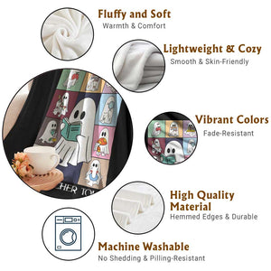 Science Teacher Halloween Throw Blanket Spooky Teacher Era TS09 Print Your Wear