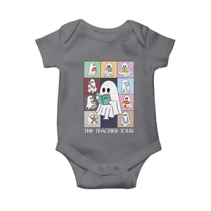 Science Teacher Halloween Baby Onesie Spooky Teacher Era TS09 Charcoal Print Your Wear