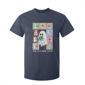Science Teacher Halloween T Shirt For Kid Spooky Teacher Era TS09 Navy Print Your Wear