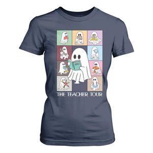 Science Teacher Halloween T Shirt For Women Spooky Teacher Era TS09 Navy Print Your Wear