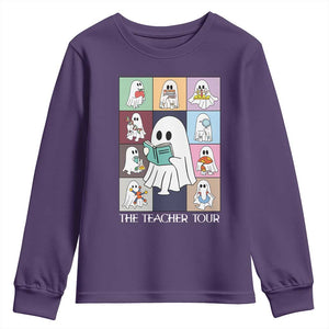 Science Teacher Halloween Youth Sweatshirt Spooky Teacher Era TS09 Purple Print Your Wear