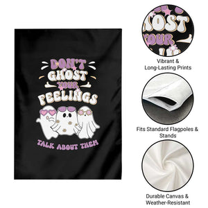 School Counselor Halloween Garden Flag Don't Ghost Your Feelings Spooky Mental Health TS09 Print Your Wear