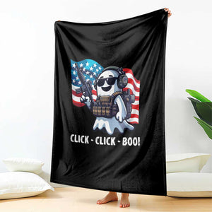 Halloween Veteran Throw Blanket Click Click Boo Army TS09 Print Your Wear