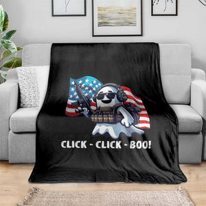 Halloween Veteran Throw Blanket Click Click Boo Army TS09 Print Your Wear