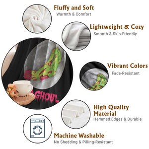 Funny Halloween Throw Blanket Gabaghoul Italian Zombie Hand TS09 Print Your Wear