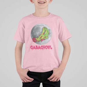 Funny Halloween T Shirt For Kid Gabaghoul Italian Zombie Hand TS09 Light Pink Print Your Wear