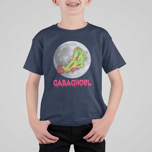Funny Halloween T Shirt For Kid Gabaghoul Italian Zombie Hand TS09 Navy Print Your Wear