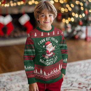 Funny Xmas Ugly Christmas Sweater I Can Get You On The Naughty List Cute Santa TS09 Christmas Print Your Wear