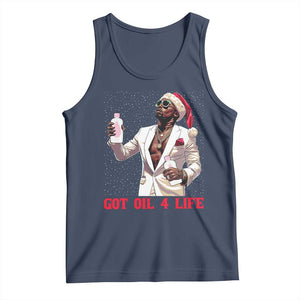 Funny Dirty Hiphop Xmas Tank Top Got Oil 4 Life Diddy Party TS09 Navy Print Your Wear