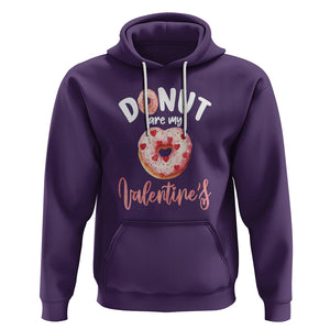 Valentine's Day Hoodie Donuts Are My Valentine Food Joke TS09 Purple Printyourwear