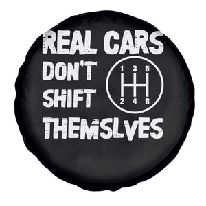 Racing Car Spare Tire Cover Real Cars Don't Shift Themselves TS09 Print Your Wear
