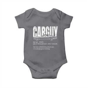 Car Lover Baby Onesie Car Guy Like A Regular Guy, Only Cooler TS09 Charcoal Print Your Wear