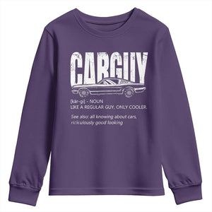 Car Lover Youth Sweatshirt Car Guy Like A Regular Guy, Only Cooler TS09 Purple Print Your Wear