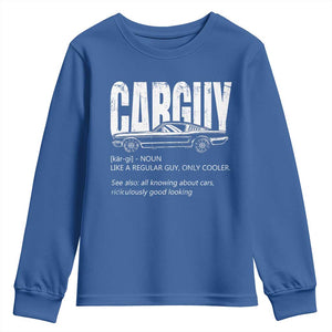 Car Lover Youth Sweatshirt Car Guy Like A Regular Guy, Only Cooler TS09 Royal Blue Print Your Wear