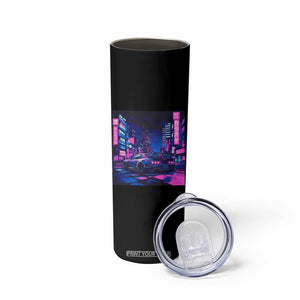 Tokyo Night Drive Skinny Tumbler Retro Futuristic JDM Street Racing Aesthetic TS09 Print Your Wear