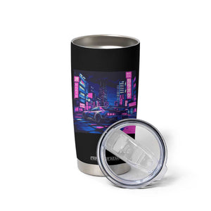 Tokyo Night Drive Tumbler Cup Retro Futuristic JDM Street Racing Aesthetic TS09 Print Your Wear
