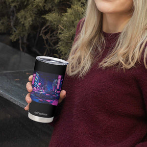 Tokyo Night Drive Tumbler Cup Retro Futuristic JDM Street Racing Aesthetic TS09 Print Your Wear