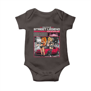 Street Legend JDM Anime Baby Onesie TS09 Dark Chocolate Print Your Wear