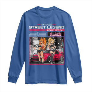 Street Legend JDM Anime Long Sleeve Shirt TS09 Royal Blue Print Your Wear