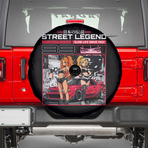 Street Legend JDM Anime Spare Tire Cover TS09 Black Print Your Wear