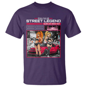 Street Legend JDM Anime T Shirt TS09 Purple Print Your Wear