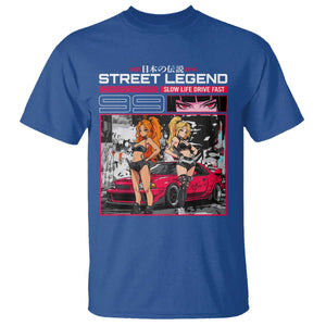 Street Legend JDM Anime T Shirt TS09 Royal Blue Print Your Wear