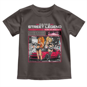 Street Legend JDM Anime Toddler T Shirt TS09 Dark Chocolate Print Your Wear
