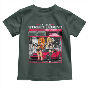 Street Legend JDM Anime Toddler T Shirt TS09 Dark Forest Green Print Your Wear