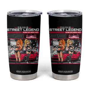 Street Legend JDM Anime Tumbler Cup TS09 Black Print Your Wear