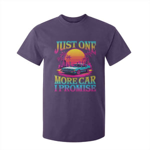 Funny Car Lover T Shirt For Kid Just One More Car I Promise TS09 Purple Print Your Wear