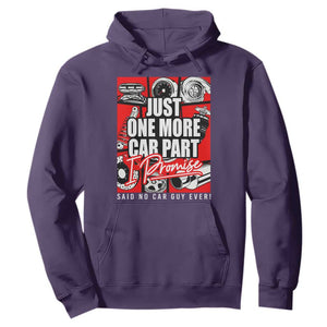 Car Lover Hoodie Just One More Car Part I Promise TS09 Purple Print Your Wear