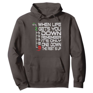 Motorcycle Lover Hoodie When Life Gets You Down TS09 Dark Chocolate Print Your Wear
