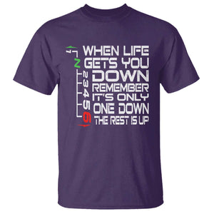 Motorcycle Lover T Shirt When Life Gets You Down TS09 Purple Print Your Wear