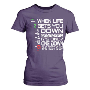 Motorcycle Lover T Shirt For Women When Life Gets You Down TS09 Purple Print Your Wear