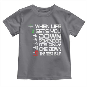 Motorcycle Lover Toddler T Shirt When Life Gets You Down TS09 Charcoal Print Your Wear