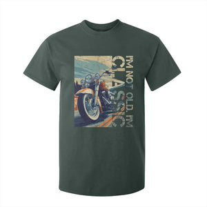 Funny Biker T Shirt For Kid I'm Not Old I'm Classic Motorcycle Rider TS09 Dark Forest Green Print Your Wear