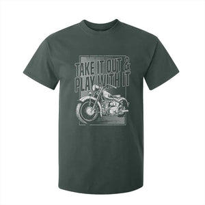 Motorcycle Rider T Shirt For Kid Take It Out And Play With It TS09 Dark Forest Green Print Your Wear