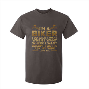 Motorcycle Rider T Shirt For Kid I'm A Biker I Do What I Want TS09 Dark Chocolate Print Your Wear