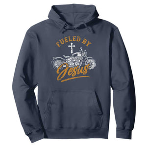 Motorcycle Rider Fueled By Jesus Hoodie TS09 Navy Print Your Wear