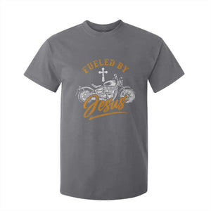Motorcycle Rider Fueled By Jesus T Shirt For Kid TS09 Charcoal Print Your Wear