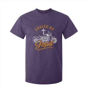 Motorcycle Rider Fueled By Jesus T Shirt For Kid TS09 Purple Print Your Wear