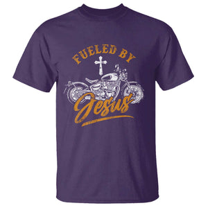 Motorcycle Rider Fueled By Jesus T Shirt TS09 Purple Print Your Wear